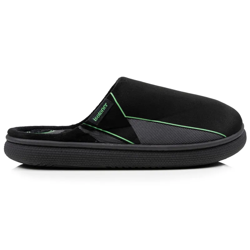 Chaussons mules Homme BLOUP Noir imprimé vert