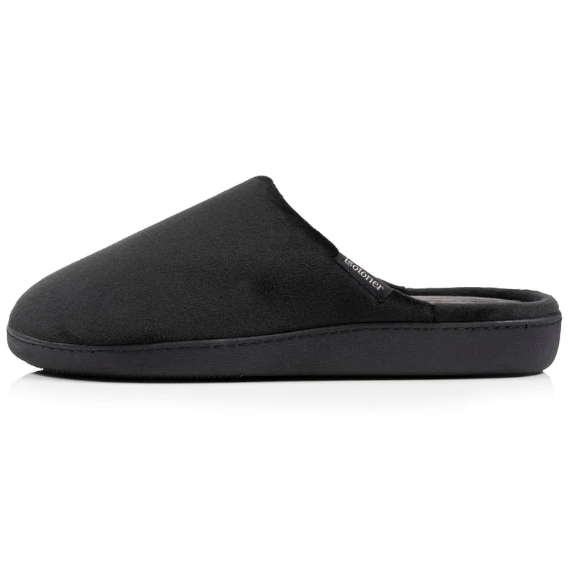 Chaussons mules Homme Noir intérieur rayures