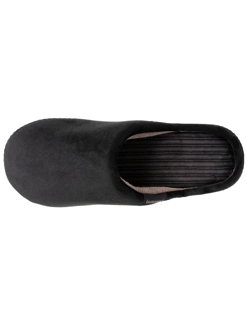 Chaussons mules Homme Noir intérieur rayures