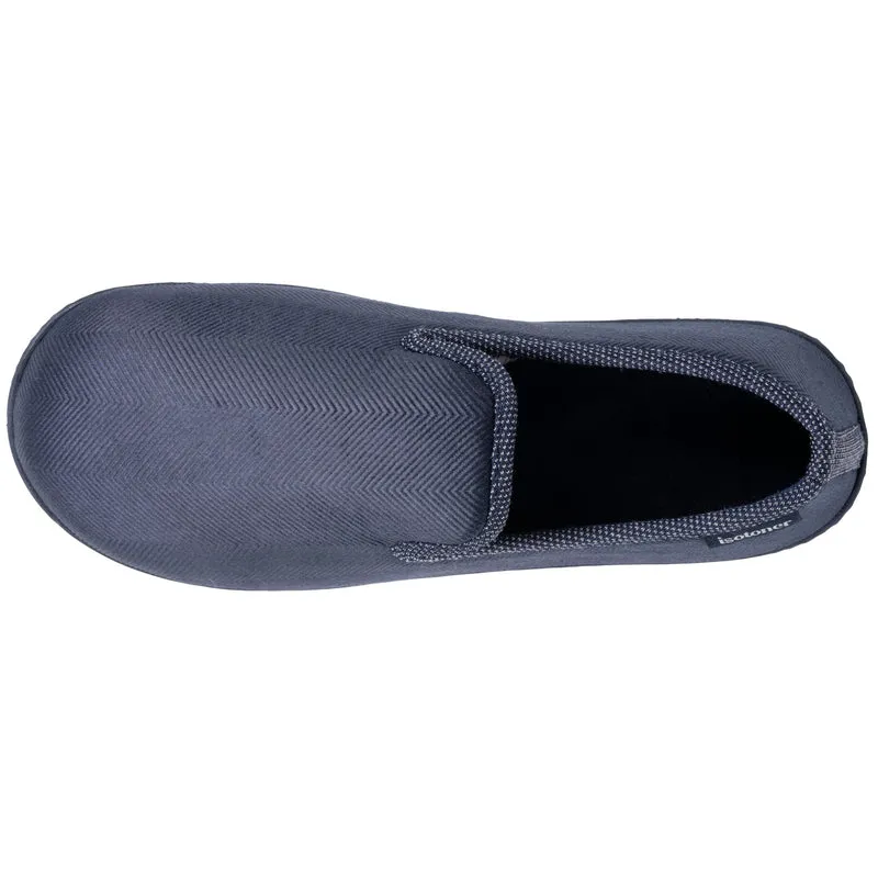 Chaussons charentaises Homme Marine chiné