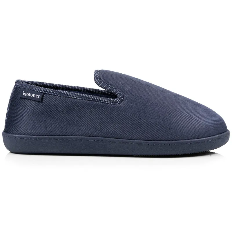 Chaussons charentaises Homme Marine chiné