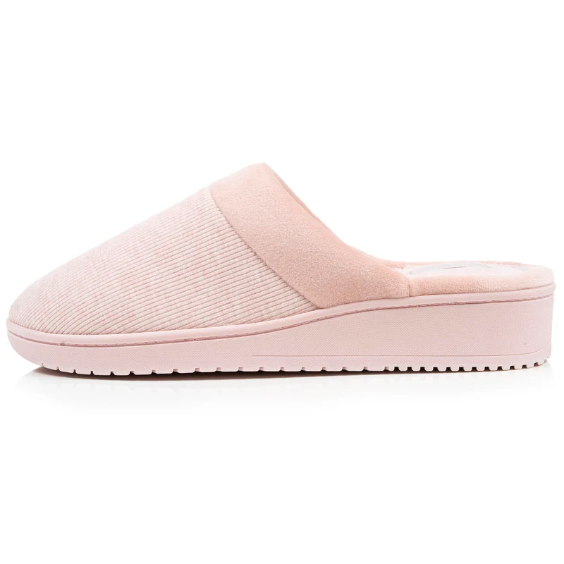 Chaussons mules talon Femme Blush velours