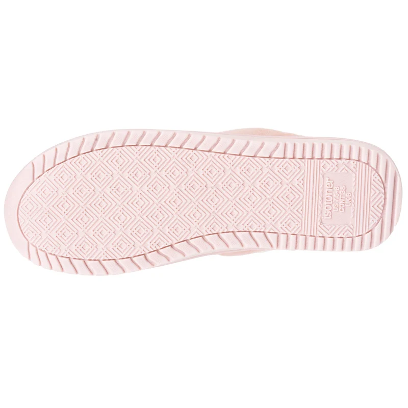 Chaussons mules talon Femme Blush velours