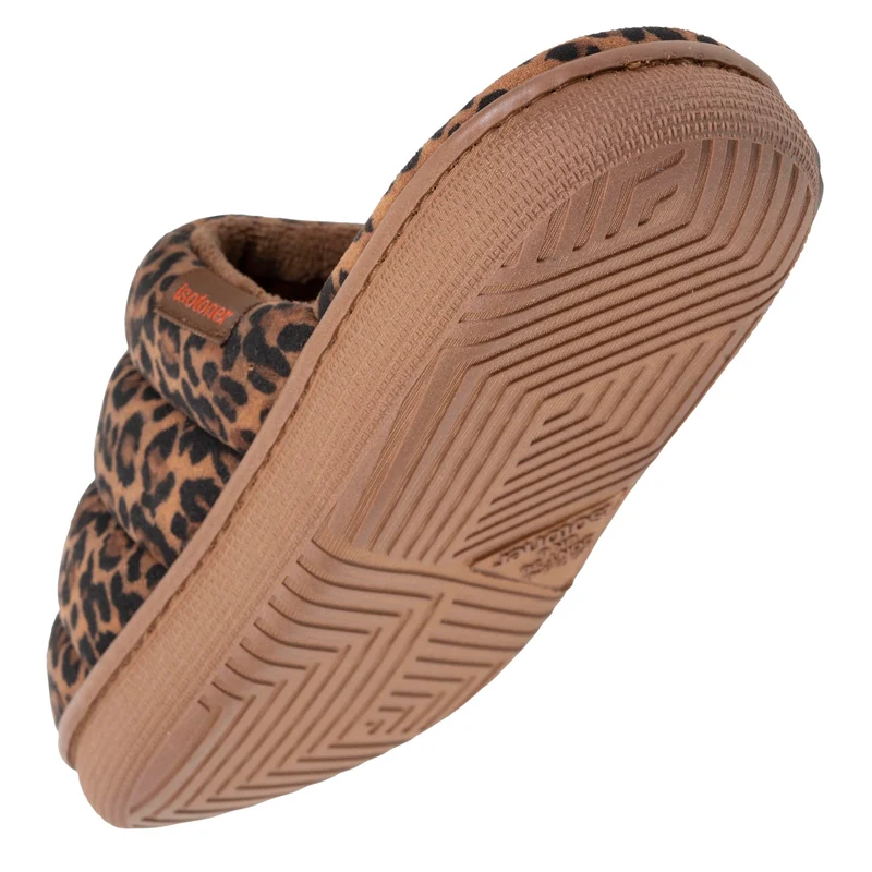 Chaussons mules Femme BLOUP Léopard camel