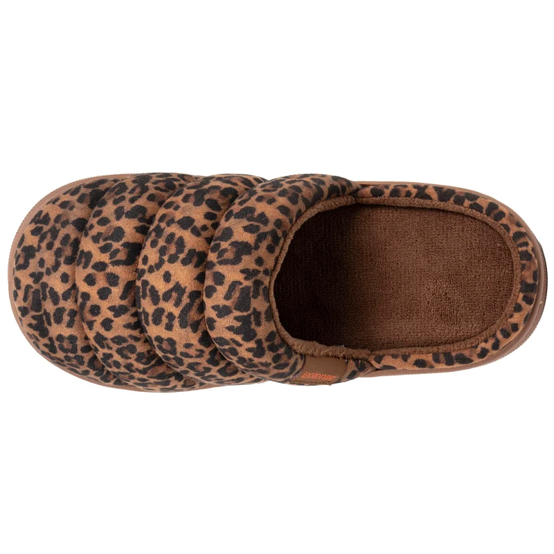 Chaussons mules Femme BLOUP Léopard camel