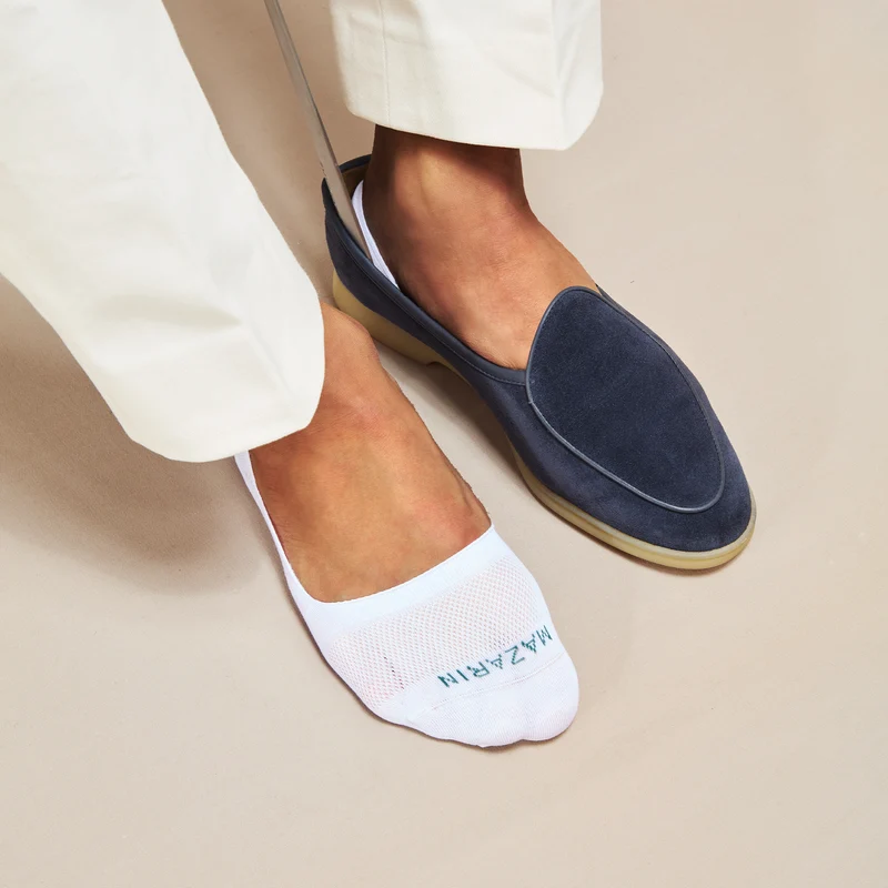 Chaussettes invisibles | Blanc - Mocassin