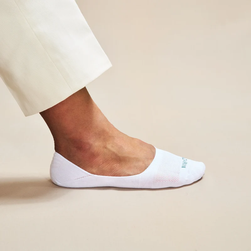 Chaussettes invisibles | Blanc - Mocassin