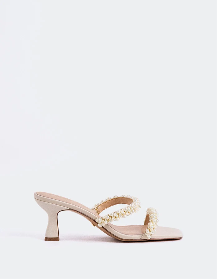 Novie Cream Leather