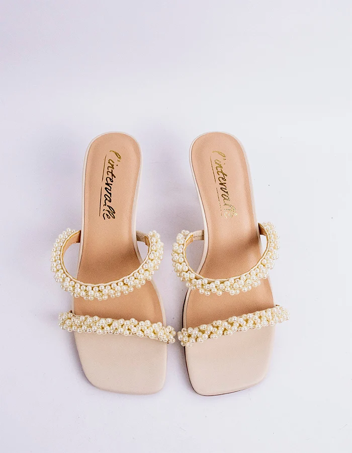 Novie Cream Leather