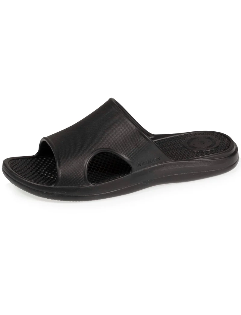 Mules claquettes Homme Confort Noir