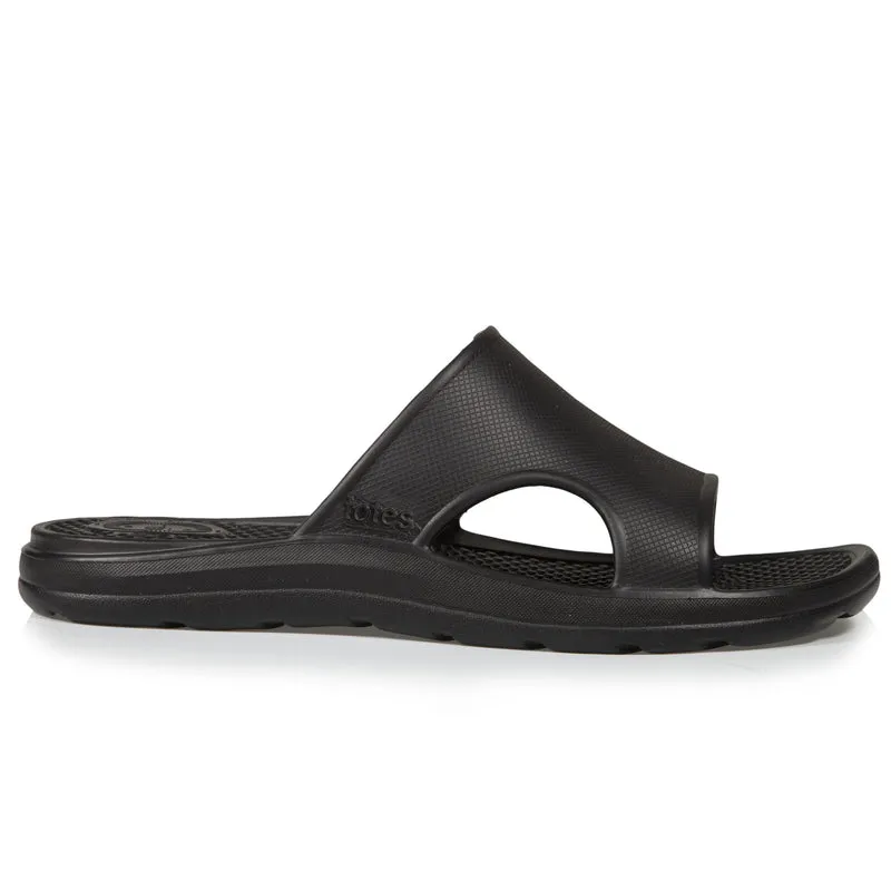 Mules claquettes Homme Confort Noir