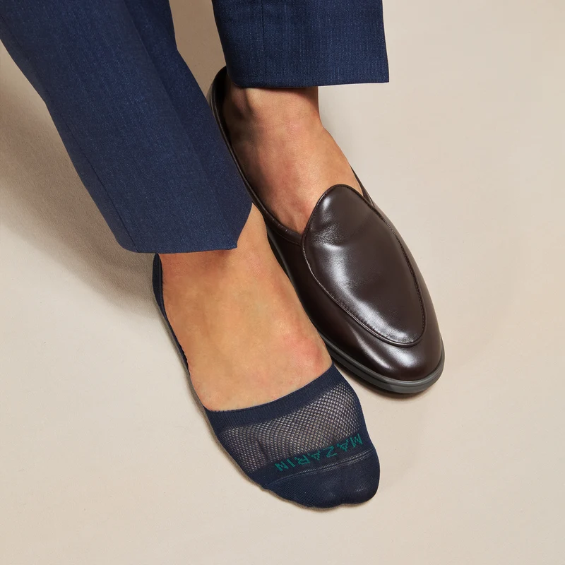 Chaussettes invisibles | Bleu marine - Mocassin