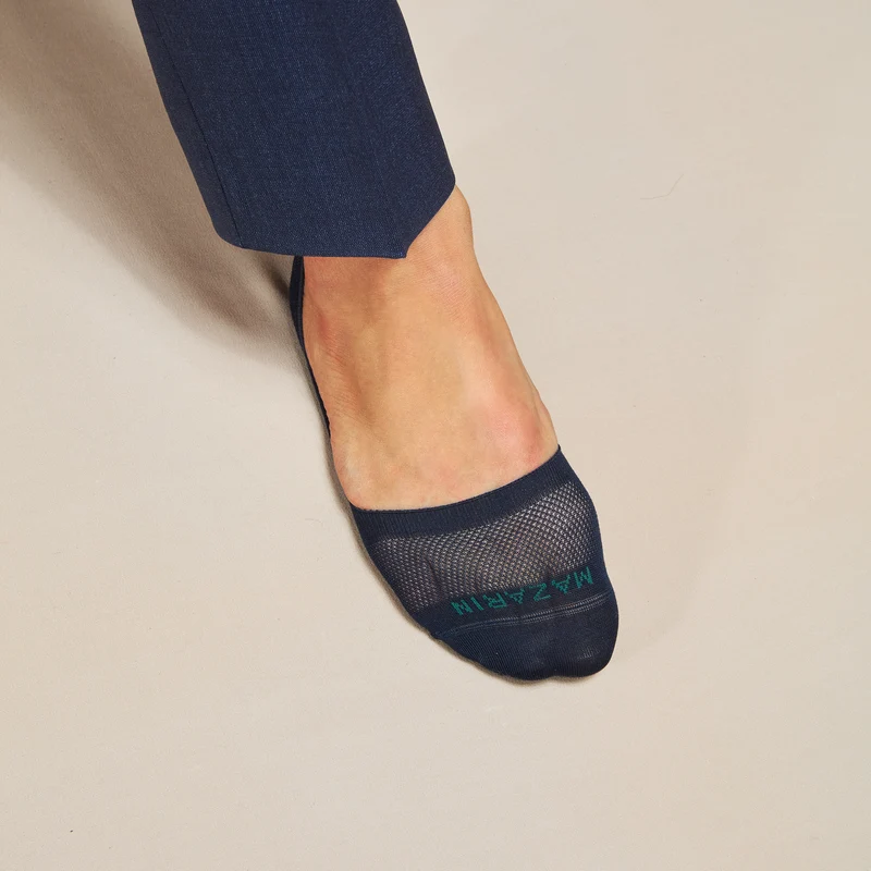 Chaussettes invisibles | Bleu marine - Mocassin