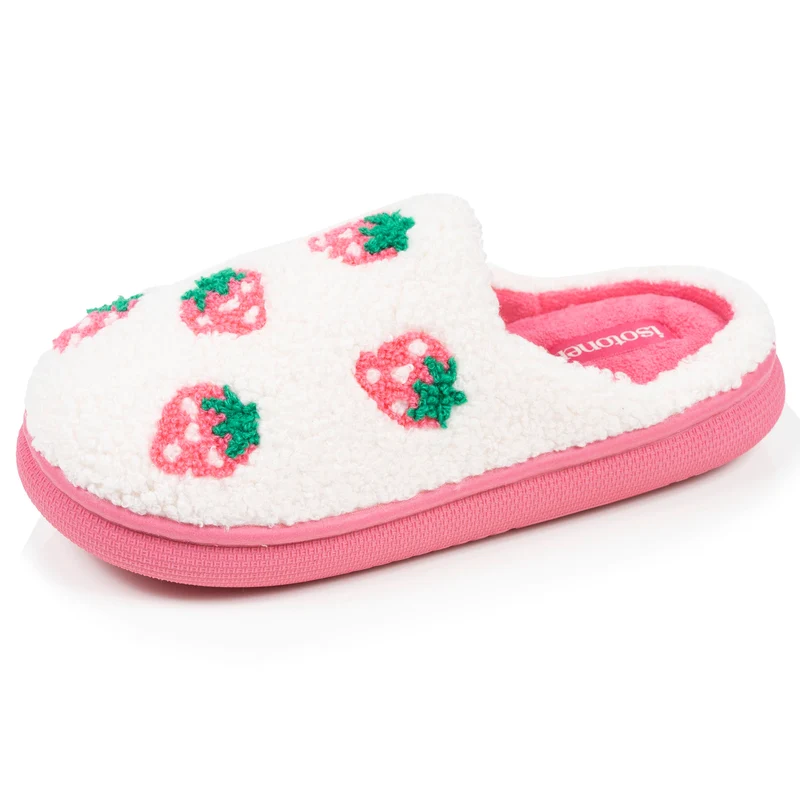 Chaussons mules Junior BLOUP Ivoire fraises