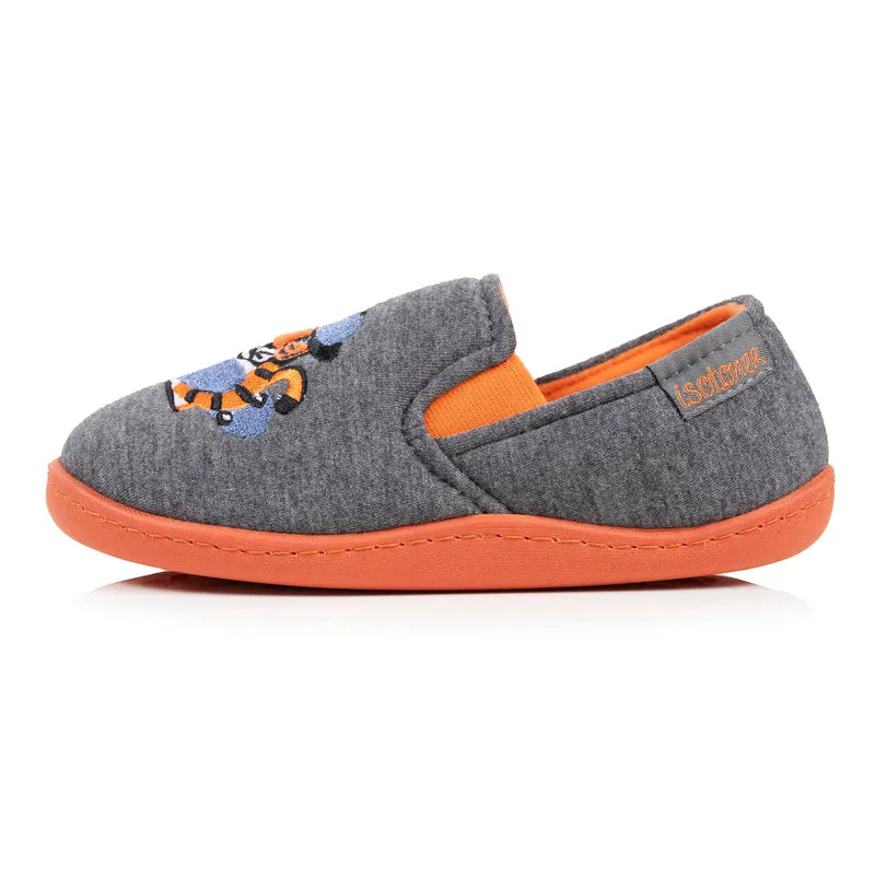 Chaussons mocassins Enfant tigre Gris chiné