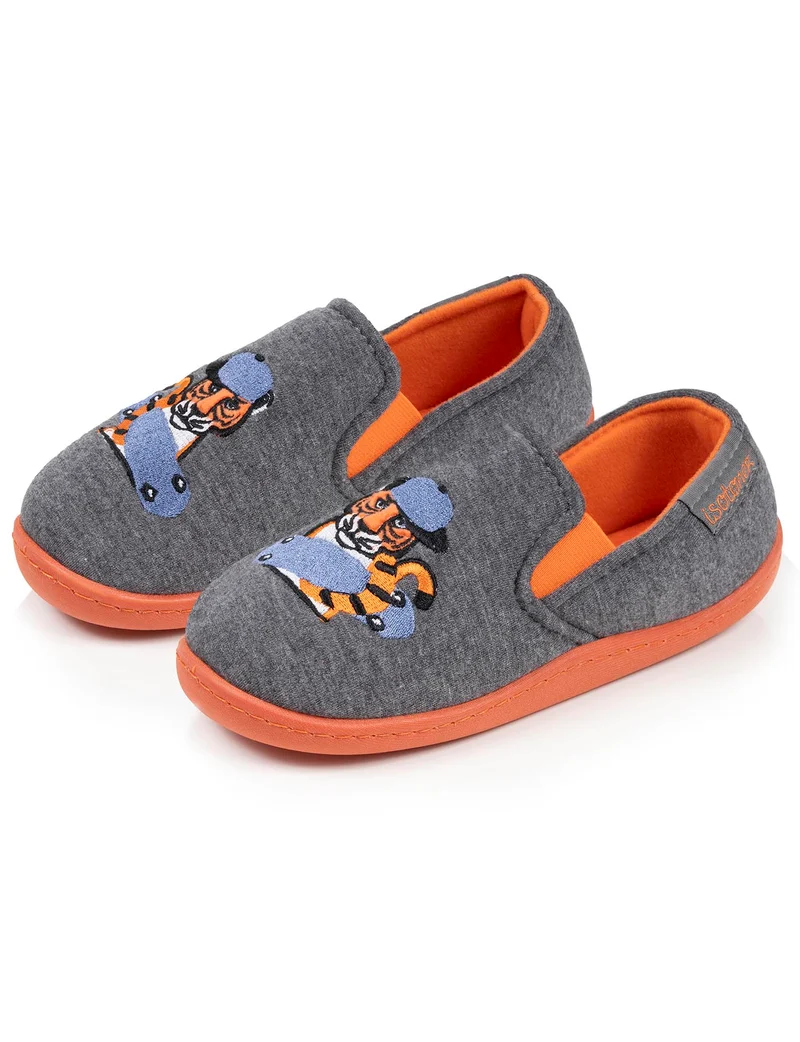 Chaussons mocassins Enfant tigre Gris chiné