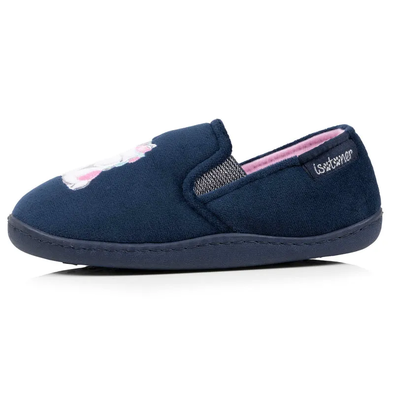 Chaussons mocassins Enfant Marine Rose