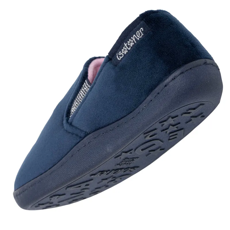 Chaussons mocassins Enfant Marine Rose