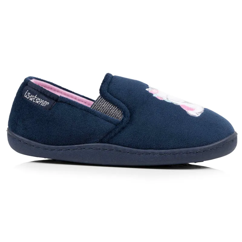 Chaussons mocassins Enfant Marine Rose