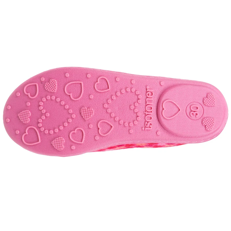 Chaussons ballerines Enfant Fleurs rose