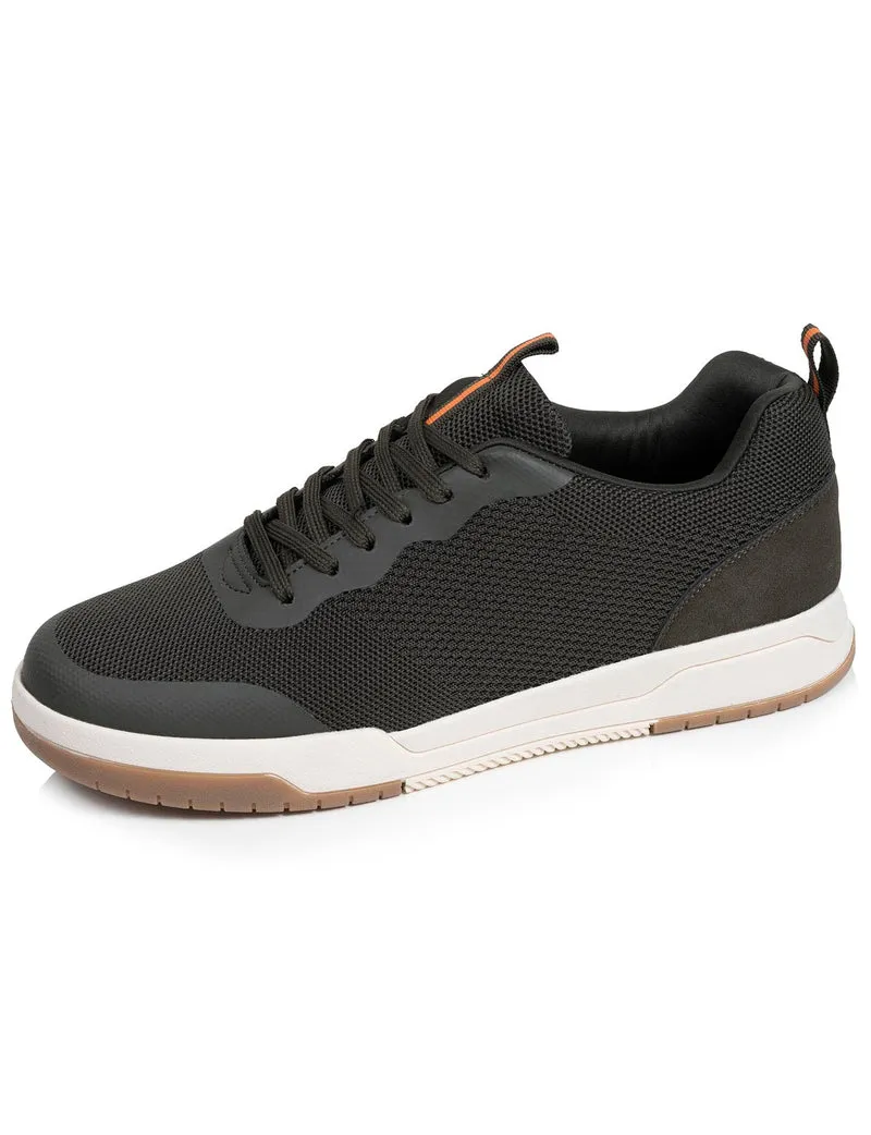 Baskets Homme à lacets Kaki