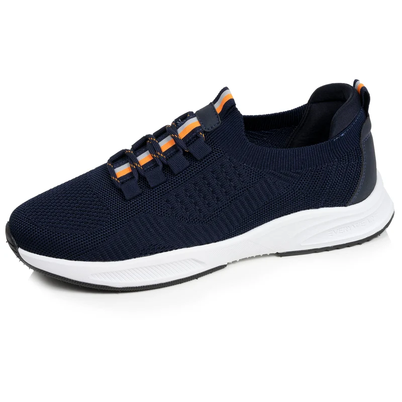Basket Confort Homme slip-on Marine/Orange