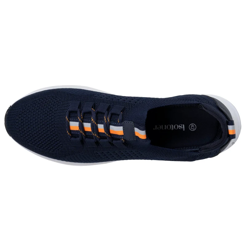 Basket Confort Homme slip-on Marine/Orange