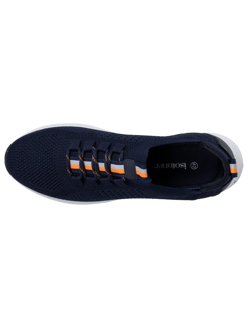 Basket Confort Homme slip-on Marine/Orange