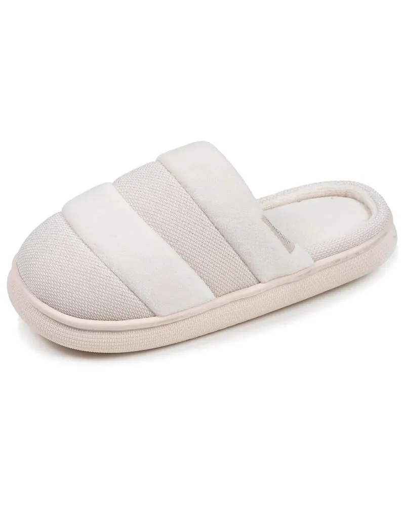 Chaussons mules Femme BLOUP Ivoire bi-matière