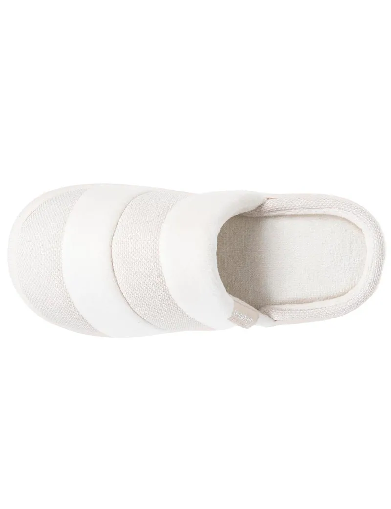 Chaussons mules Femme BLOUP Ivoire bi-matière