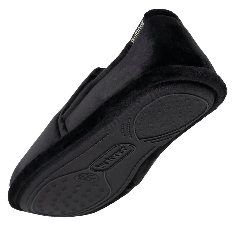 Chaussons sans-gênes Homme Noir tartan