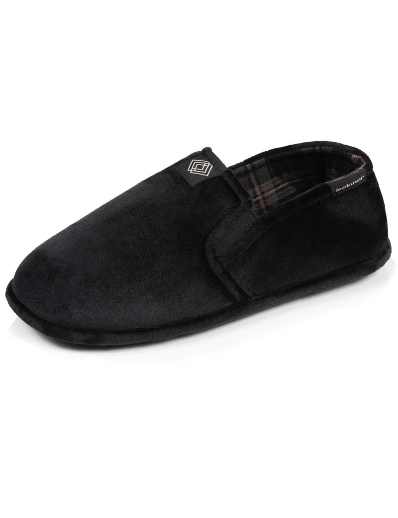 Chaussons sans-gênes Homme Noir tartan