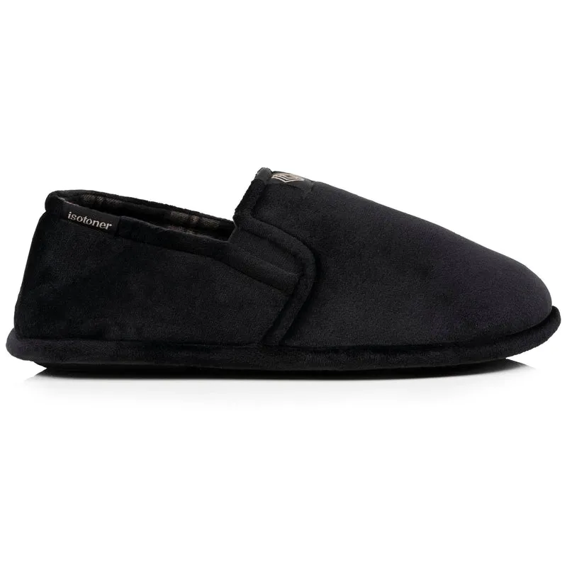 Chaussons sans-gênes Homme Noir tartan
