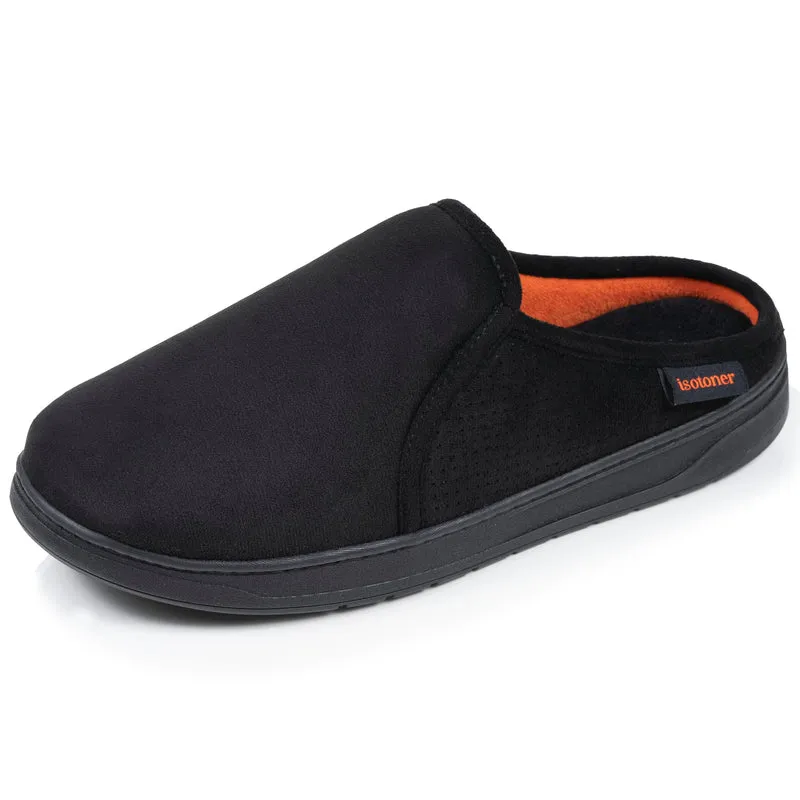 Chaussons mules Homme Noir perforées