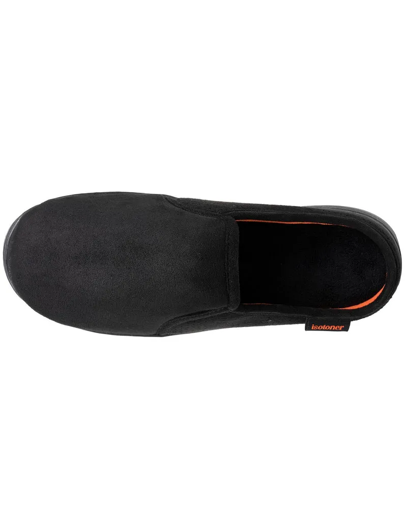 Chaussons mules Homme Noir perforées