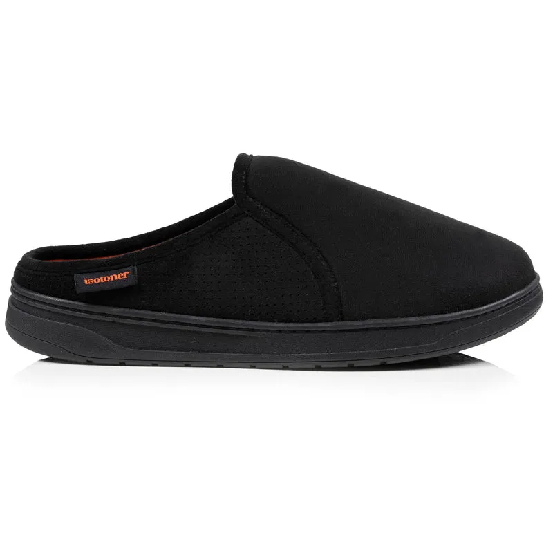 Chaussons mules Homme Noir perforées
