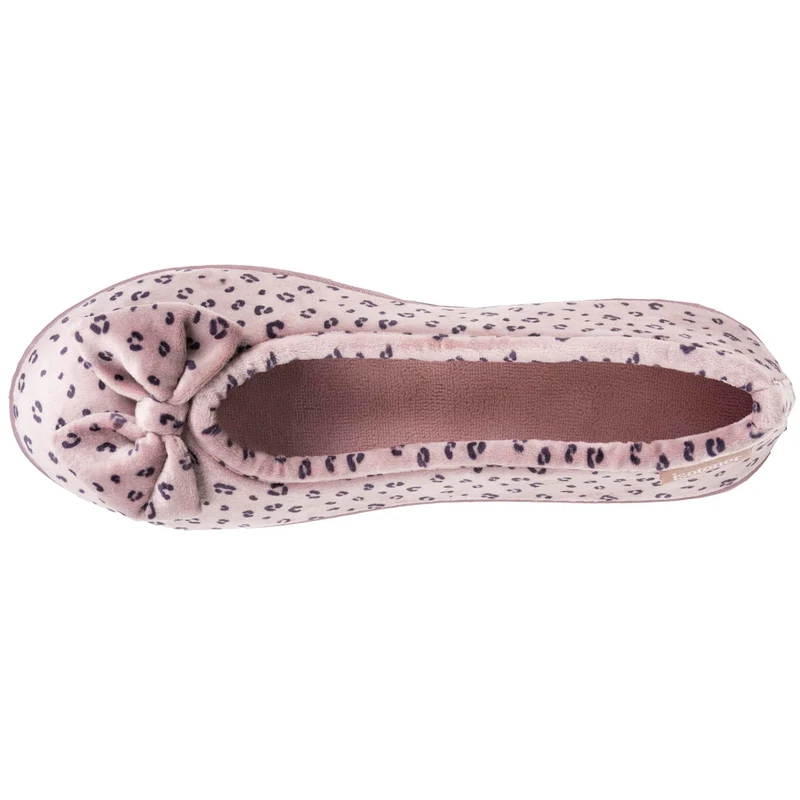 Chaussons ballerines Femme Léopard blush