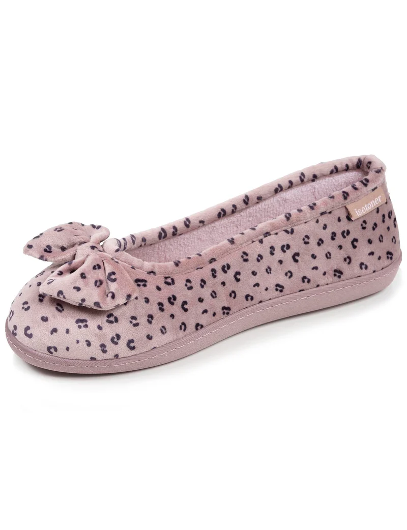 Chaussons ballerines Femme Léopard blush