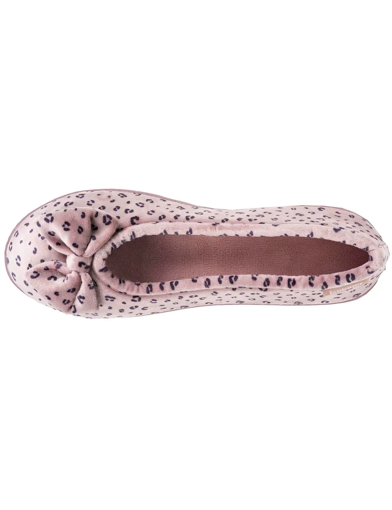 Chaussons ballerines Femme Léopard blush