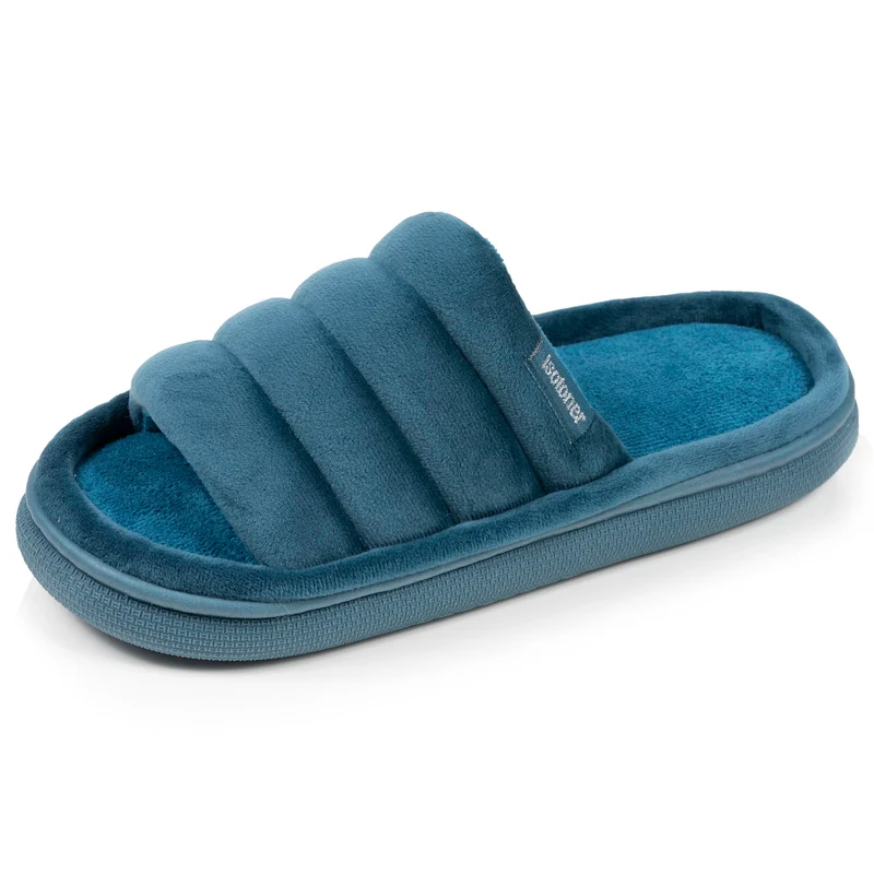 Chaussons sandales Femme BLOUP Bleu canard