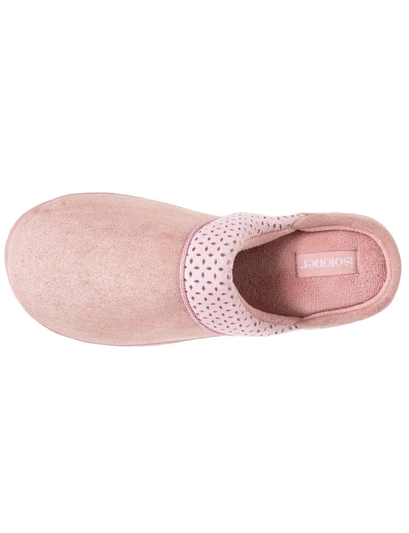 Chaussons mules crantées Femme Rose