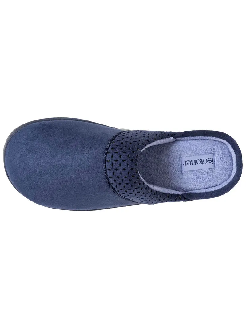 Chaussons mules crantées Femme Marine