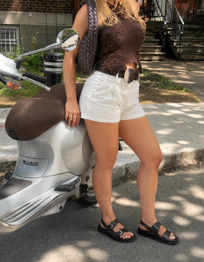 Biarritz Brown Croco