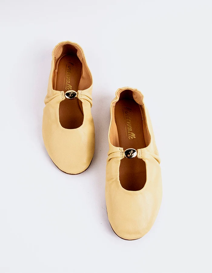 Lucette Yellow Leather