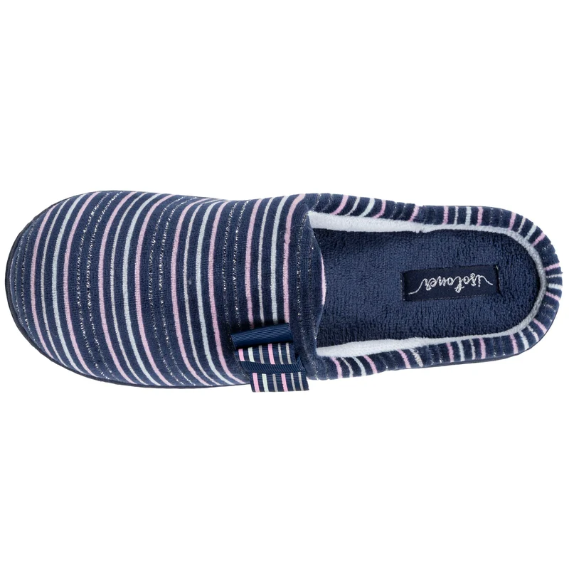Chaussons mules Femme Rayures marine