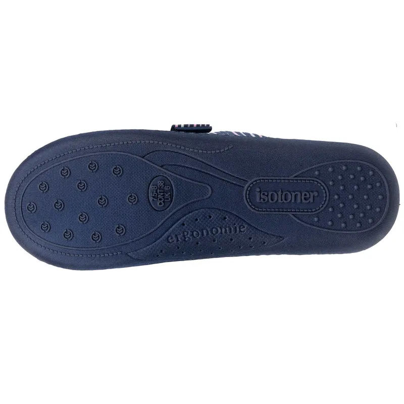 Chaussons mules Femme Rayures marine
