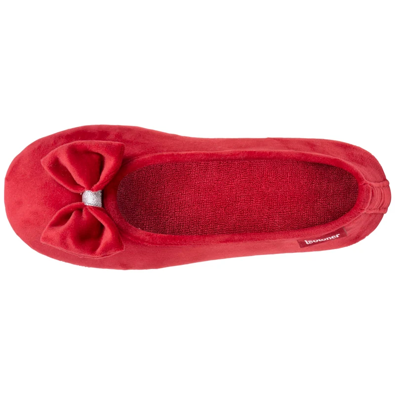 Chaussons ballerines Femme Rouge