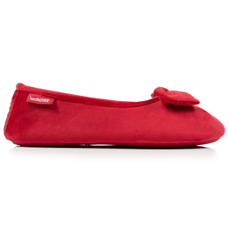 Chaussons ballerines Femme Rouge