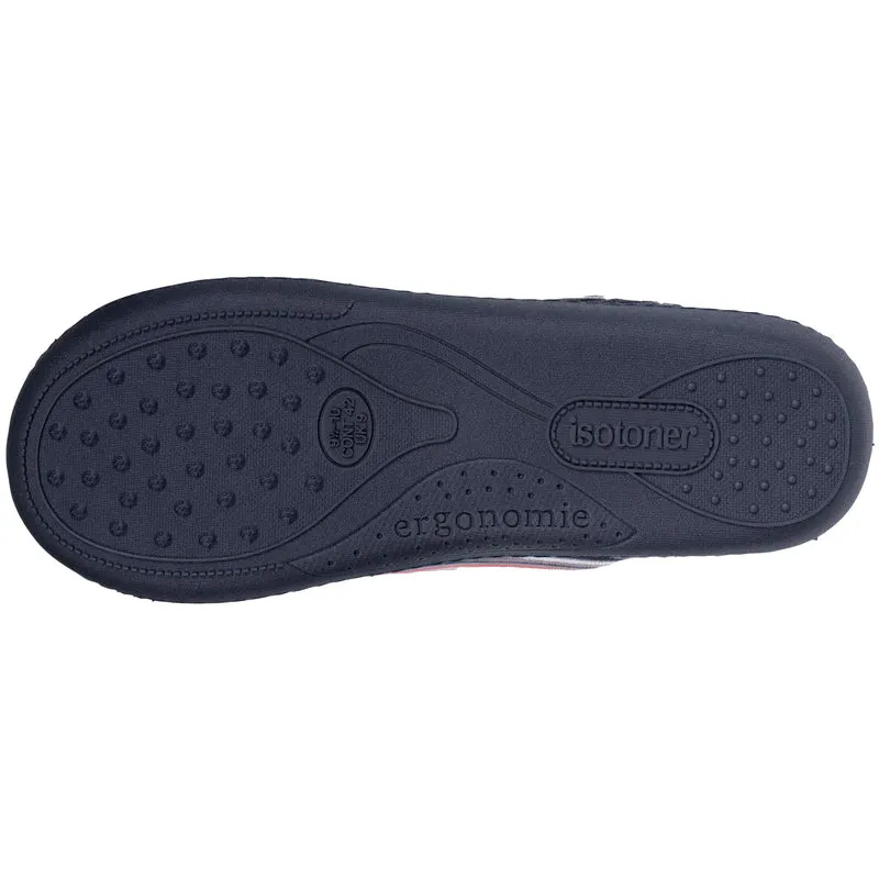 Chaussons mules Homme Rayures bleues