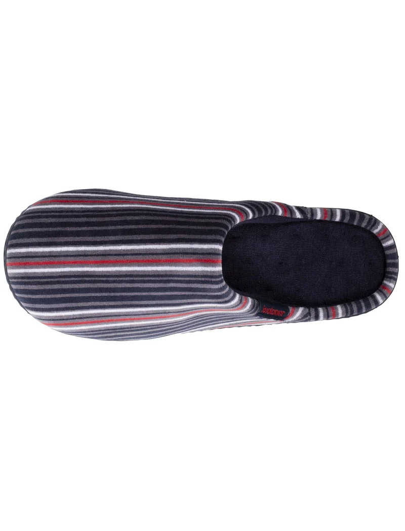 Chaussons mules Homme Rayures bleues
